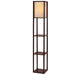 Artiss Floor Lamp Vintage Reding Light Stand Wood Shelf Storage Organizer Home - Amazingooh Wholesale