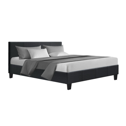 Artiss Neo Bed Frame Fabric - Charcoal Queen - Amazingooh Wholesale