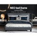 Artiss Neo Bed Frame Fabric - Grey Queen - Amazingooh Wholesale