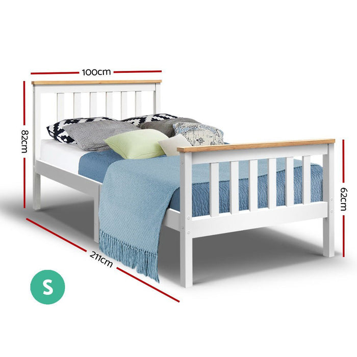 Artiss Single Wooden Bed Frame Bedroom Furniture Kids - Amazingooh Wholesale