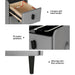 Artiss Smart Bedside Table 2 Drawers with Wireless Charging Ports LED Grey AIDA - Amazingooh Wholesale