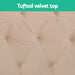Artiss Storage Ottoman Blanket Box 80cm Weaved Velvet Pine - Amazingooh Wholesale