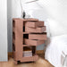 ArtissIn Bedside Table Side Tables Nightstand Organizer Replica Boby Trolley 5Tier Pink - Amazingooh Wholesale
