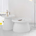 ArtissIn Coffee Table Mushroom Nordic Round Small Side Table 50CM White - Amazingooh Wholesale
