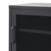 ArtissIn Mini Mesh Door Storage Cabinet Organizer Bedside Table Black - Amazingooh Wholesale