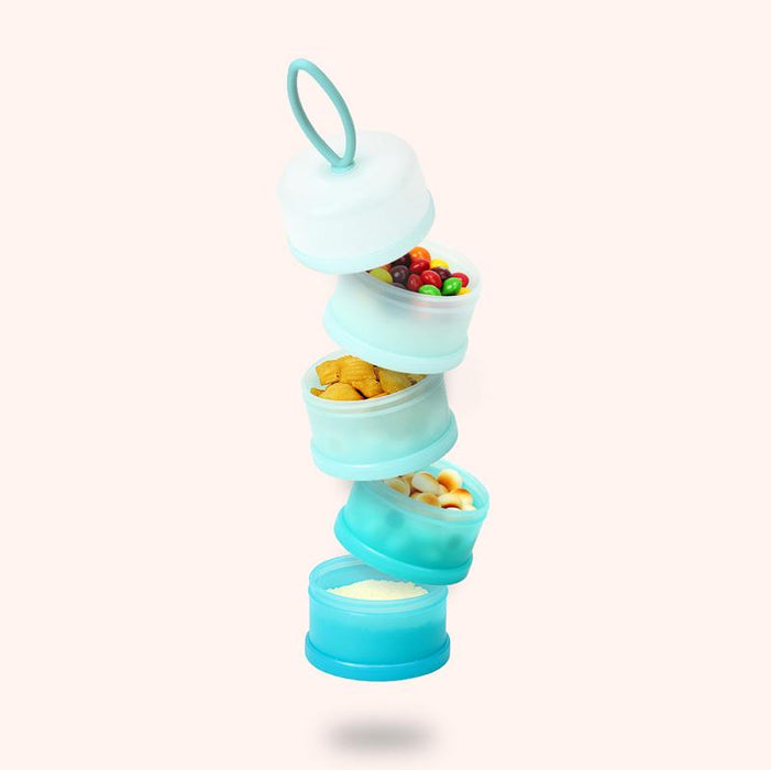Baby Infant Toddler Formula Powder Snack Stackable 4 Layers Dispenser Container - Amazingooh