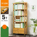 Bamboo Bookshelf Storage Rack Shelf Stand Bookcase Holder Display Drawers - Amazingooh Wholesale