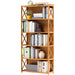 Bamboo Bookshelf Storage Rack Shelf Stand Bookcase Holder Display Drawers - Amazingooh Wholesale