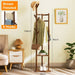 Bamboo Clothes Coat Rack Garment Stand Shelf Tree Hanger Bag Hat Hook Holder - Amazingooh Wholesale