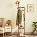 Bamboo Clothes Coat Rack Garment Stand Shelf Tree Hanger Bag Hat Hook Holder - Amazingooh Wholesale