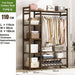 Bamboo Clothes Rack Garment Closet Storage Organizer Hanging Rail Shelf Dress room - Amazingooh Wholesale