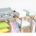 Bamboo Modern Coat Rack Fabric Dustproof Cover Closet Organizer Shelf - Amazingooh Wholesale