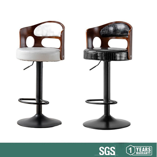 Bar Stools Kitchen Bar Stool Leather Barstools Swivel Gas Lift Counter Chairs BS5105 - Amazingooh Wholesale