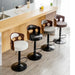 Bar Stools Kitchen Bar Stool Leather Barstools Swivel Gas Lift Counter Chairs BS5105 - Amazingooh Wholesale