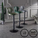 Bar Stools Kitchen Bar Stool Leather Barstools Swivel Gas Lift Counter Chairs x2 Model#5 - amazingooh