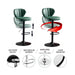 Bar Stools Kitchen Bar Stool Leather Barstools Swivel Gas Lift Counter Chairs x2 Model#5 - amazingooh