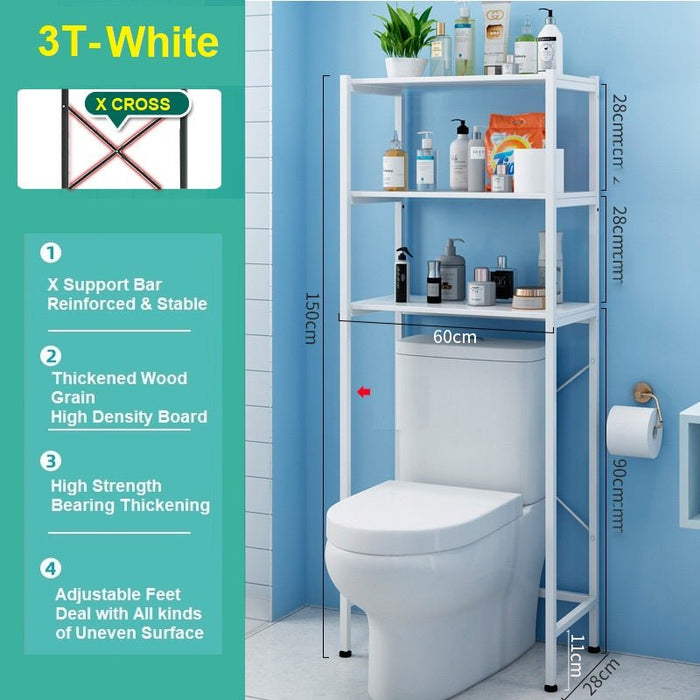 Bathroom Shelf 3 Tier Storage Shelf Rack for Bathroom Over Toilet - Amazingooh Wholesale