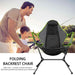 Camping Chair Foldable Swing Luxury Recliner Relaxation Swinging Comfort Lean Back Outdoor Folding Chair Outdoor Freestyle Portable Folding Rocking Chair - amazingooh