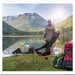 Camping Chair Folding High Back Backpacking Chair with Headrest Red - Amazingooh
