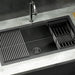 Cefito Kitchen Sink Stainless Steel 81X45CM Single Bowel with Drying Rack Black - Amazingooh Wholesale