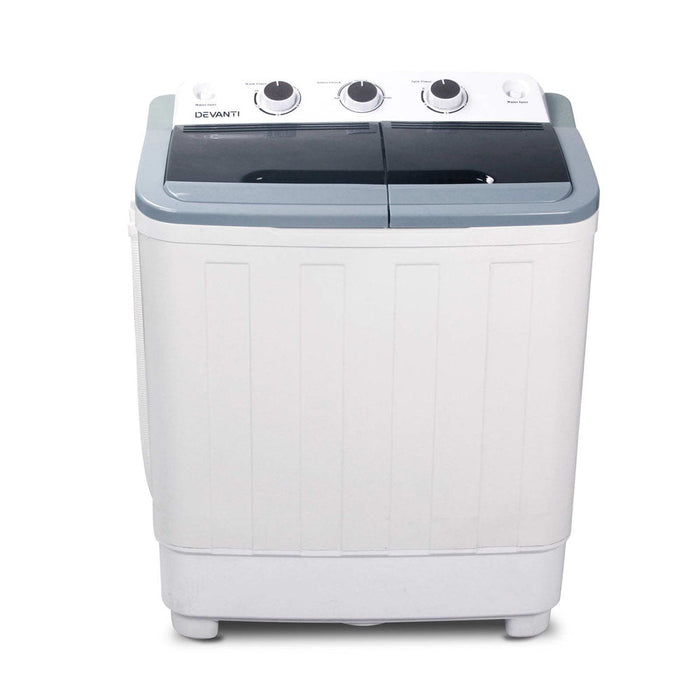 Devanti 5KG Mini Portable Washing Machine - White - Amazingooh Wholesale