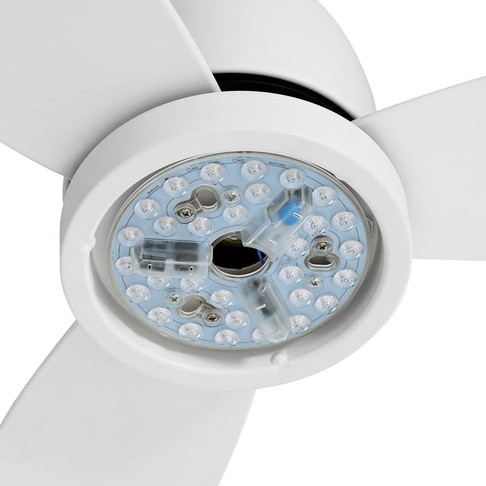 Devanti Ceiling Fan DC Motor LED Light Remote Control Ceiling Fans 52'' White - Amazingooh Wholesale