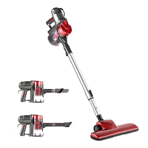 Devanti Corded Handheld Bagless Vacuum Cleaner - Red and Silver - Amazingooh Wholesale