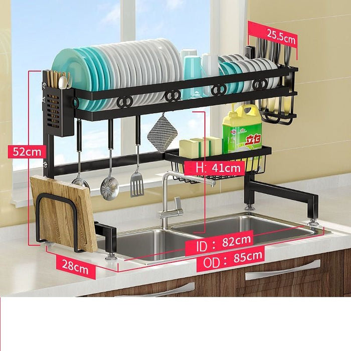 Dish Drying Rack Holder Drain caddy Kitchen Drainer Storage Over Sink Organiser - Amazingooh Wholesale