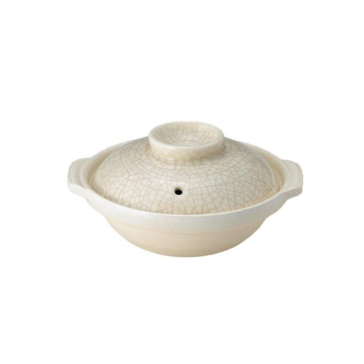 Donabe Japanese Ginpo 24.5cm Clay Pot Ceramic Hot Pot Casserole #8 2-3people 1.5L - Amazingooh Wholesale