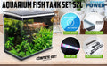 Dynamic Power Aquarium Fish Tank 52L Curved Glass RGB LED - Amazingooh Wholesale