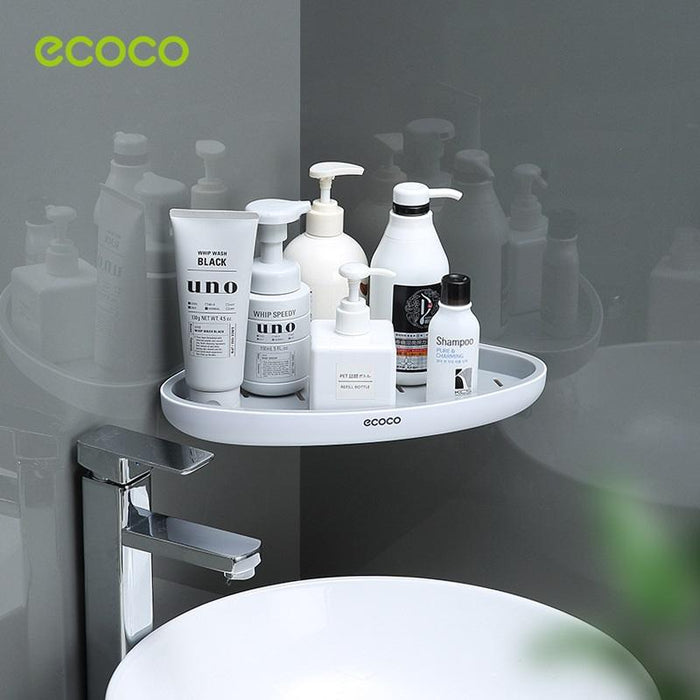 Ecoco Bathroom Corner Shower Shelf Corner Shower Caddy Shower Storage ...