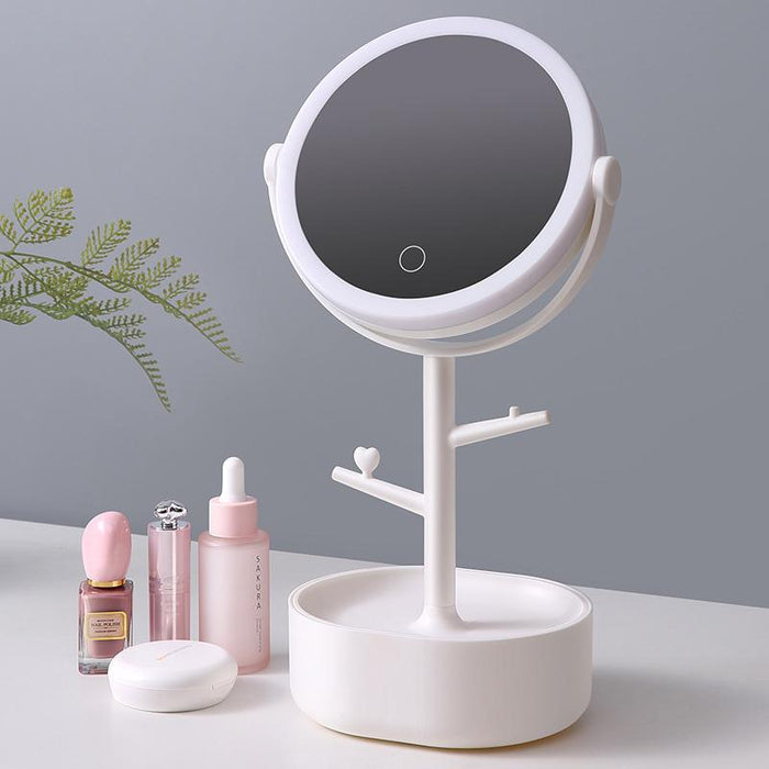 Ecoco Smart LED Light Cosmetic Makeup Mirror USB Touch Screen Home Desk Vanity 360° - amazingooh