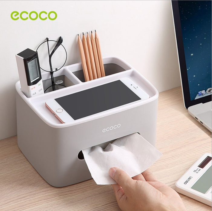 Ecoco Tissue Box Cover Table Napkin Paper Case Car Holder Storage Organizer Dispenser - amazingooh