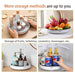 Ecoco Turntable Rotating Storage Organizer, Non-Skid Fridge Spice Racks for Can & Seasoning Cosmetics - amazingooh