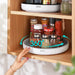 Ecoco Turntable Rotating Storage Organizer, Non-Skid Fridge Spice Racks for Can & Seasoning Cosmetics - amazingooh