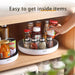 Ecoco Turntable Rotating Storage Organizer, Non-Skid Fridge Spice Racks for Can & Seasoning Cosmetics - amazingooh