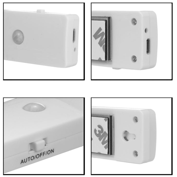 EL608 Rechargeable Infrared Motion Sensor Wall LED Night Light Torch (Cool White) - Amazingooh Wholesale
