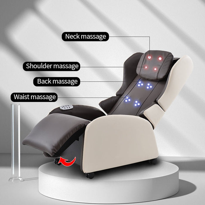 Electric Massage Chair Zero Gravity Chairs Recliner Full Body Bluetooth Speaker USB Charge Back Neck - amazingooh