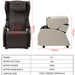 Electric Massage Chair Zero Gravity Chairs Recliner Full Body Bluetooth Speaker USB Charge Back Neck - amazingooh