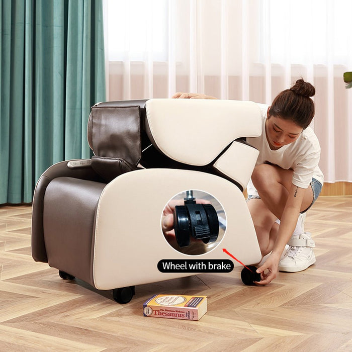 Electric Massage Chair Zero Gravity Chairs Recliner Full Body Bluetooth Speaker USB Charge Back Neck - amazingooh