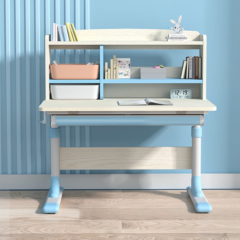 Ergonomic 80cm Height Adjustable Children Kids Study Desk Blue AU ...