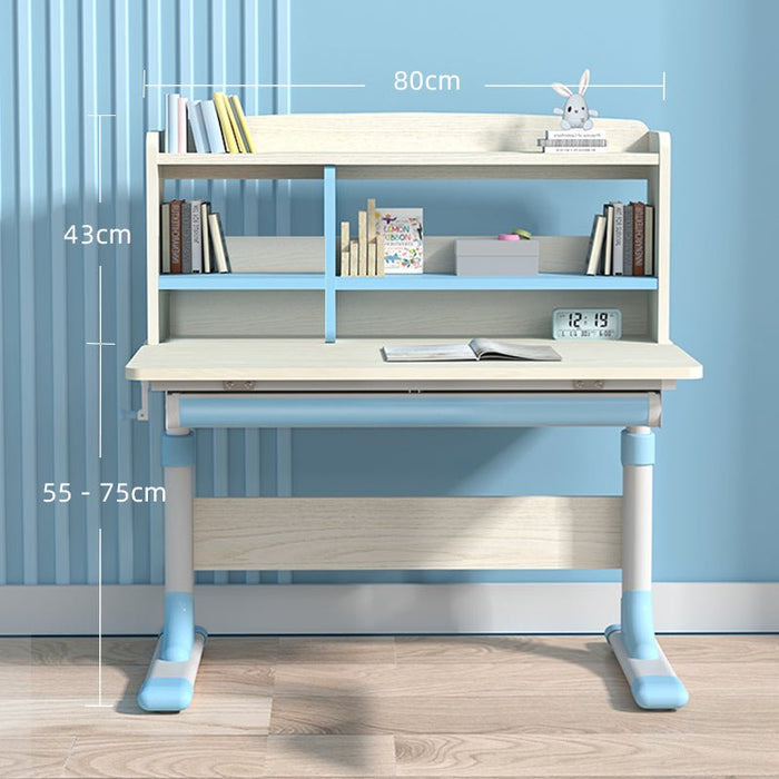 Ergonomic 80cm Height Adjustable Children Kids Study Desk Blue AU - Amazingooh Wholesale