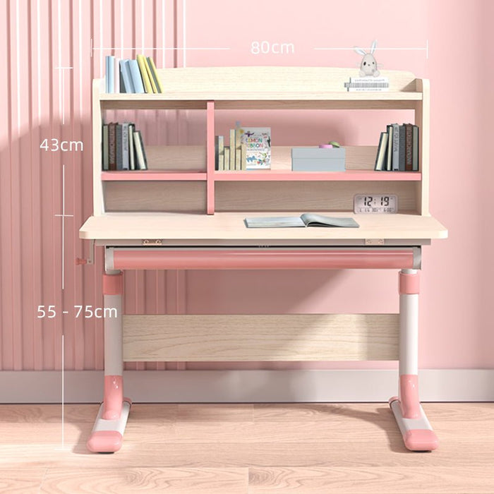 Ergonomic 80cm Height Adjustable Children Kids Study Desk Only Blue Pink AU - Amazingooh Wholesale