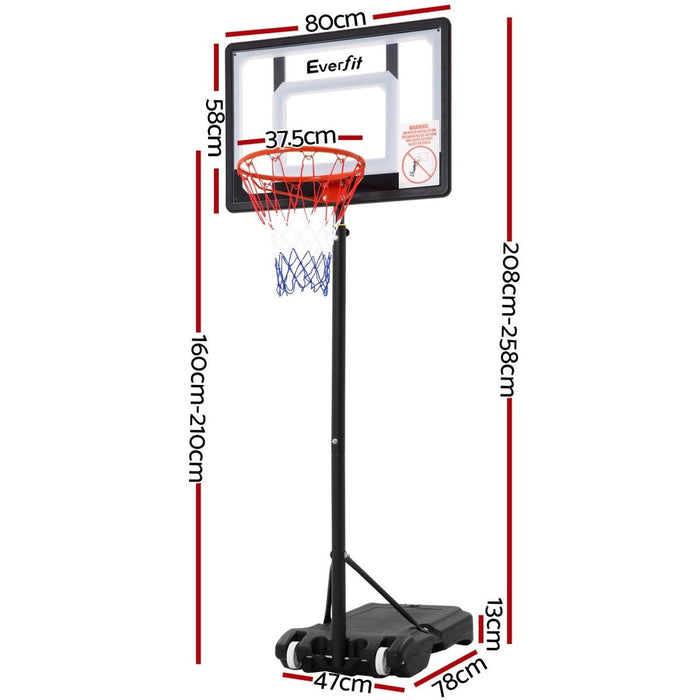 Everfit Adjustable Portable Basketball Stand Hoop System Rim - Amazingooh Wholesale