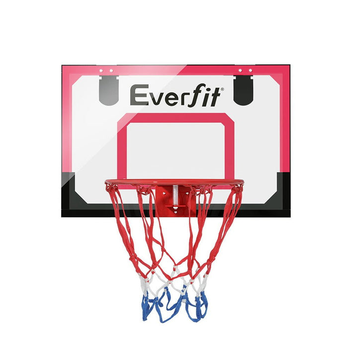 Everfit Mini Basketball Hoop Door Wall Mounted Kids Sports Backboard Indoor Red - Amazingooh Wholesale