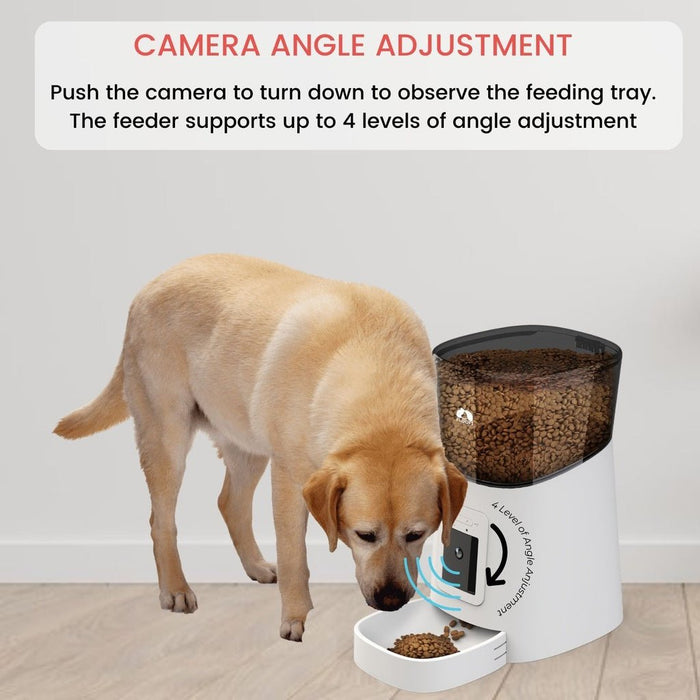 Floofi Smart Pet Feeder with Camera - White - FI-FD-109-CX - Amazingooh Wholesale