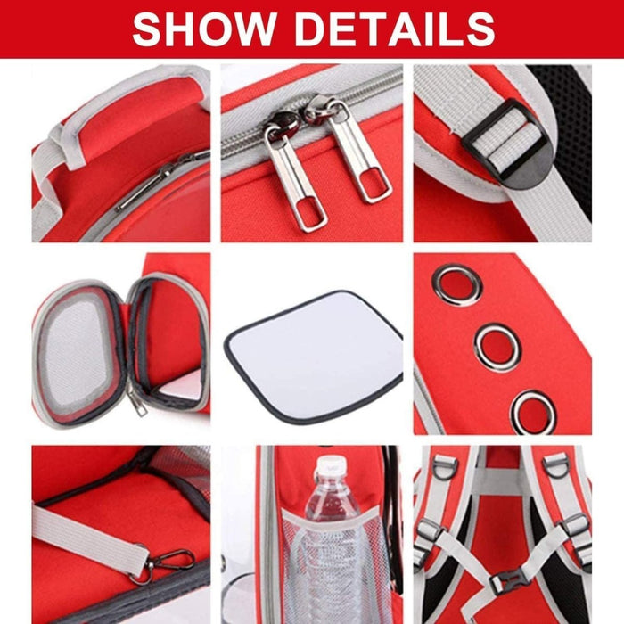 Floofi Space Capsule Backpack - Model 1 (Red) FI-BP-107-FCQ - Amazingooh Wholesale