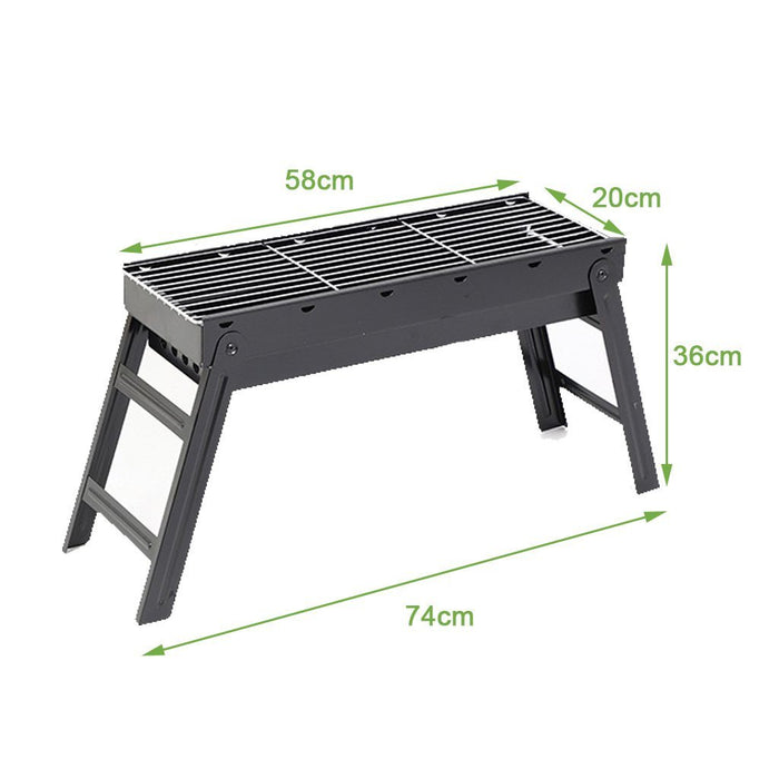 Foldable Portable BBQ Charcoal Grill Barbecue Camping Hibachi Picnic - amazingooh