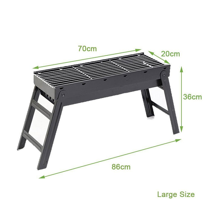 Foldable Portable BBQ Charcoal Grill Barbecue Camping Hibachi Picnic - amazingooh