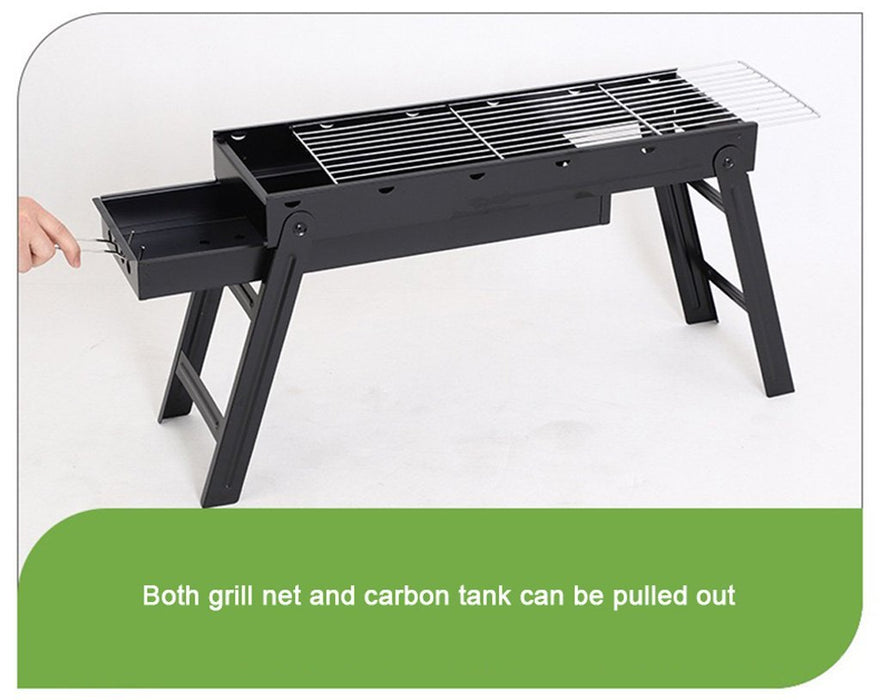 Foldable Portable BBQ Charcoal Grill Barbecue Camping Hibachi Picnic - amazingooh